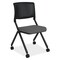 Officesource Julep Collection Armless Nesting Chair with Casters, Black Frame OSSN6958FGR - alternate 1